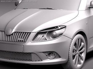 Skoda Fabia RS 2011 Modelo 3D