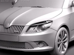 Skoda Fabia RS 2011 3D Model