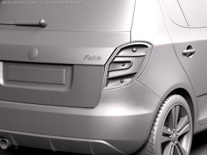 Skoda Fabia RS 2011 Modelo 3D