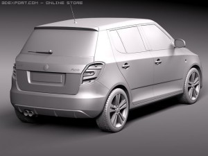 Skoda Fabia RS 2011 Modelo 3D