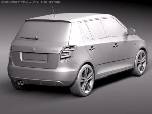 Skoda Fabia RS 2011 3D Model