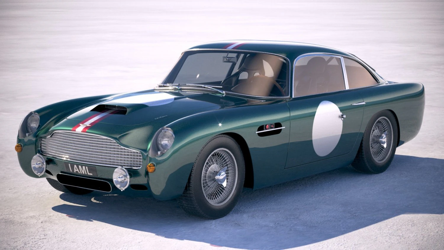Aston Martin DB4 GT Continuation 2018 3D Model .c4d .max .obj .3ds .fbx .stl .blend 
