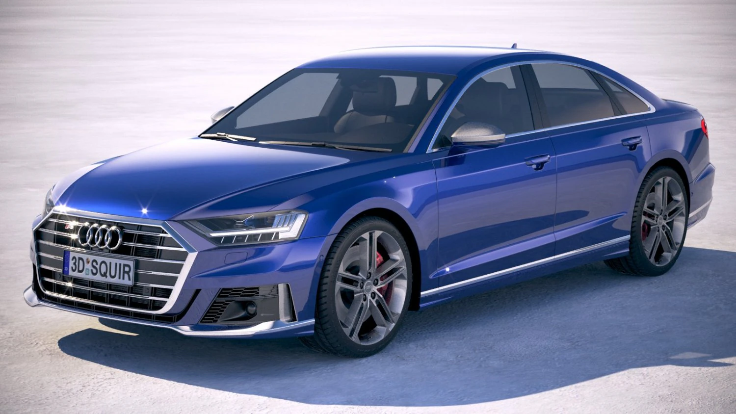 Audi S8 2020 3D Model .c4d .max .obj .3ds .fbx .stl .blend