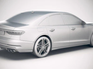 Audi S8 2020 3D Model