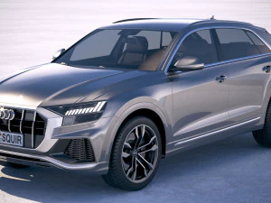 Audi SQ8 2019 Modello 3D