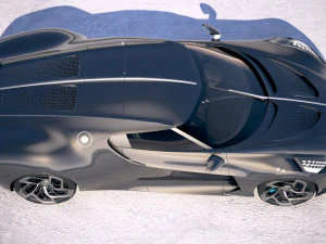 Bugatti La Voiture Negra 2019 Modelo 3D