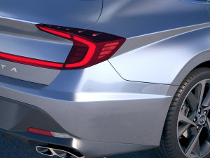 Hyundai Sonata US 2020 Modello 3D