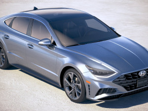 Hyundai Sonata US 2020 Modello 3D