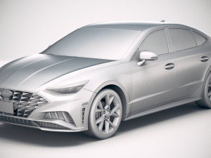 Hyundai Sonata US 2020 Modello 3D
