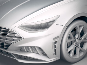 Hyundai Sonata US 2020 Modello 3D