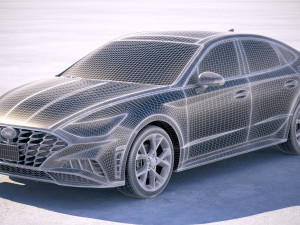 Hyundai Sonata US 2020 Modello 3D