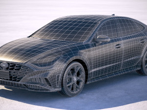 Hyundai Sonata US 2020 Modello 3D