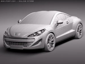 Peugeot RCZ 2011 lowpoly 3D Model