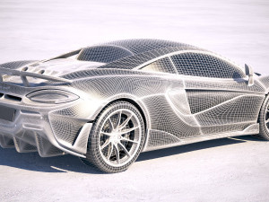 Mclaren 600LT 2019 3D Model