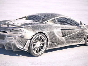 Mclaren 600LT 2019 3D Model