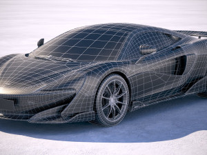 Mclaren 600LT 2019 3D Model