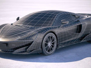 Mclaren 600LT 2019 3D Model
