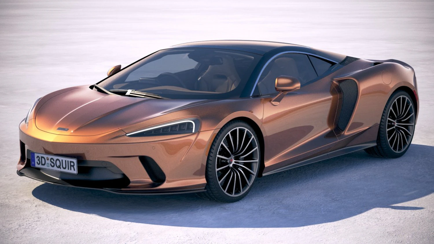 Mclaren GT 2020 3D Model .c4d .max .obj .3ds .fbx .stl .blend