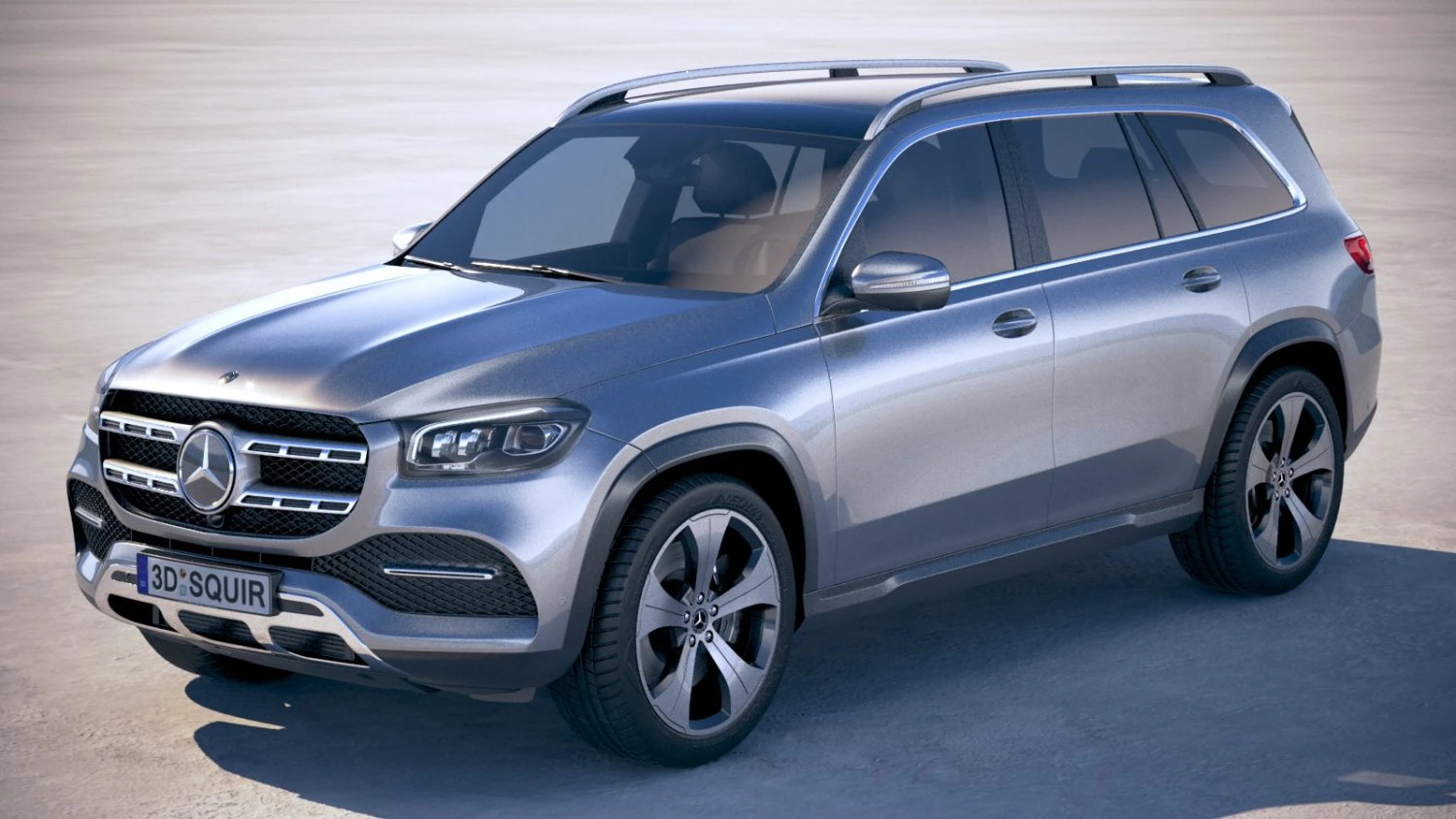 Mercedes-Benz GLS Basic 2020 3D Model .c4d .max .obj .3ds .fbx .stl .blend