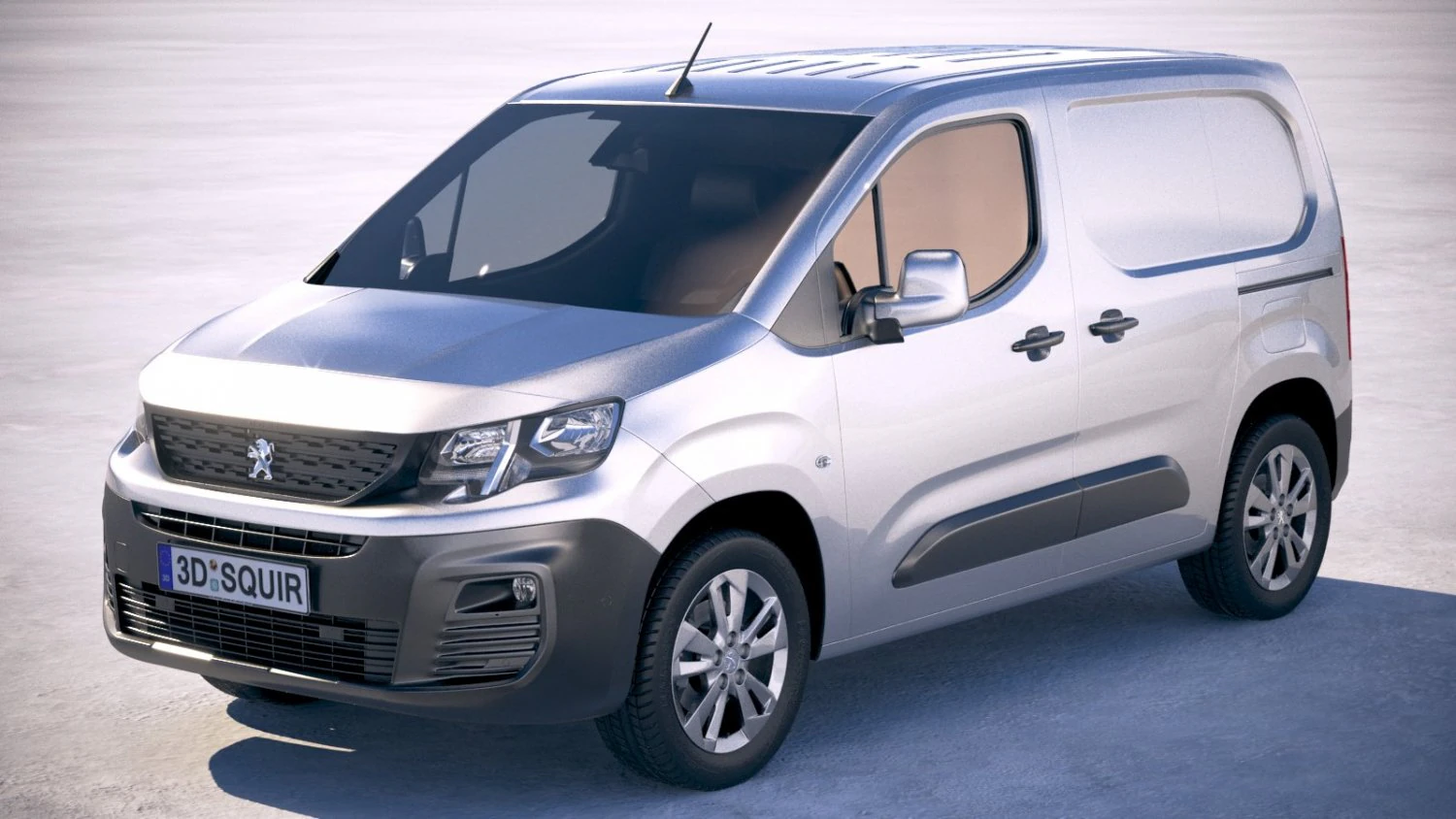 Peugeot Partner 2019 3D Model .c4d .max .obj .3ds .fbx .stl .blend 