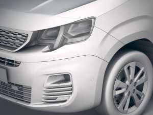 Peugeot Partner 2019 3D 模型