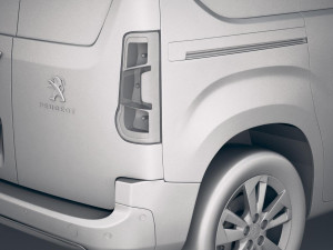 Peugeot Partner 2019 3D 模型