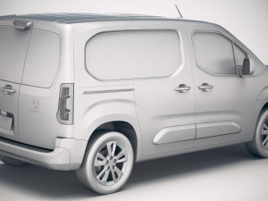 Peugeot Partner 2019 3D 模型