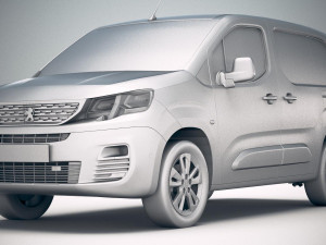 Peugeot Partner 2019 3D 模型