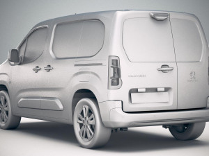 Peugeot Partner 2019 3D 模型