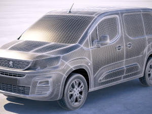 Peugeot Partner 2019 3D 模型