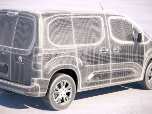Peugeot Partner 2019 3D 模型