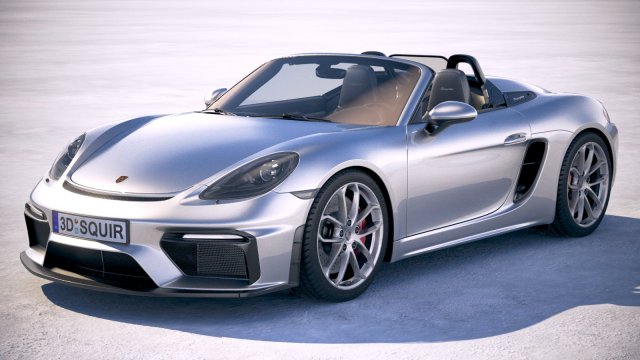 Porsche 718 Boxster Spyder 2020 Modelo 3D .c4d .max .obj .3ds .fbx .stl .blend 