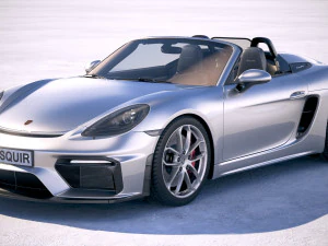 Porsche 718 Boxster Spyder 2020 3D Model