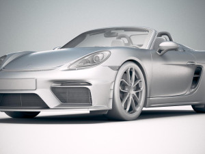 Porsche 718 Boxster Spyder 2020 Modelo 3D