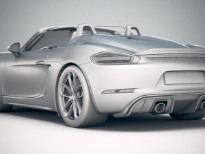 Porsche 718 Boxster Spyder 2020 Modelo 3D
