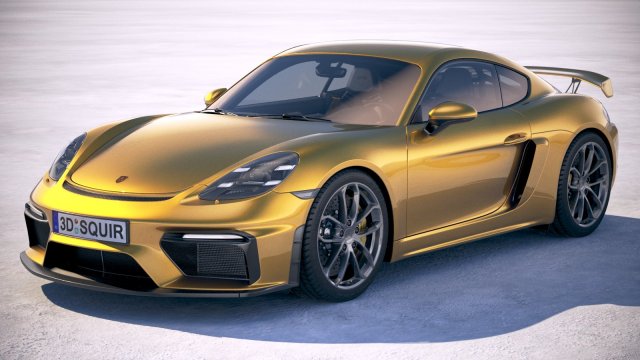 Porsche 718 Cayman GT4 2020 3Dモデル .c4d .max .obj .3ds .fbx .stl .blend