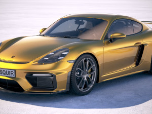 Porsche 718 Cayman GT4 2020 3Dモデル