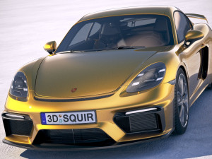 Porsche 718 Cayman GT4 2020 3Dモデル