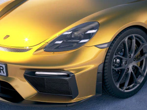 Porsche 718 Cayman GT4 2020 3D Model