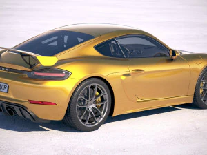 Porsche 718 Cayman GT4 2020 3D Model