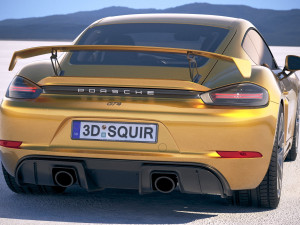 Porsche 718 Cayman GT4 2020 3Dモデル