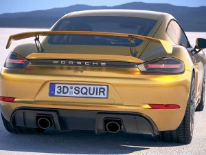 Porsche 718 Cayman GT4 2020 3D Model