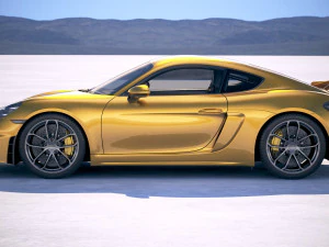 Porsche 718 Cayman GT4 2020 3D Model