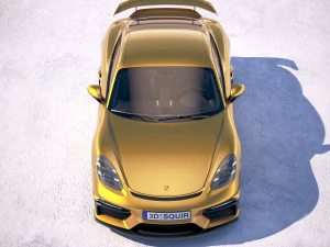 Porsche 718 Cayman GT4 2020 3D Model
