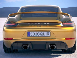 Porsche 718 Cayman GT4 2020 3D Model
