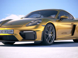 Porsche 718 Cayman GT4 2020 3D Model