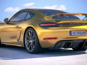 Porsche 718 Cayman GT4 2020 3D Model