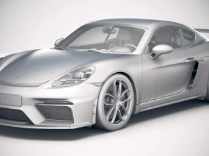 Porsche 718 Cayman GT4 2020 3D Model