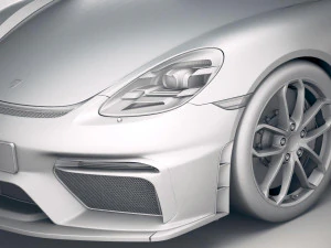 Porsche 718 Cayman GT4 2020 3D Model