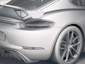 Porsche 718 Cayman GT4 2020 3Dモデル
